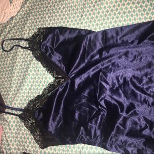 Intimate blue sheer top